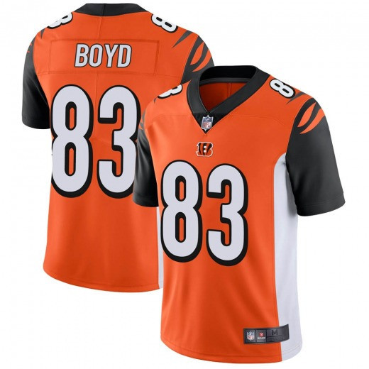 Men's Cincinnati Bengals #83 Tyler Boyd Orange Vapor Untouchable Limited Stitched Jersey
